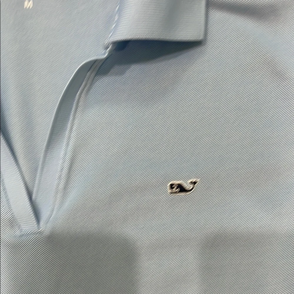 Vineyard Vines Blue Fitted Polo Short Sleeve Tee - Picture 2 of 11